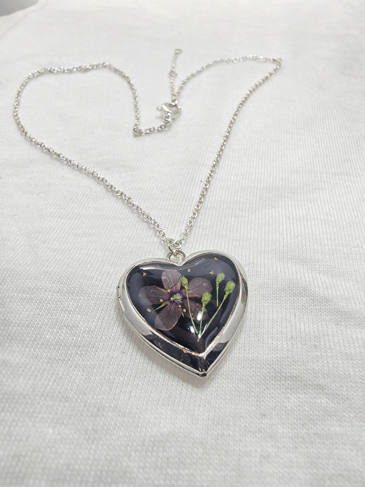 Purple Whisper - Heart Locket