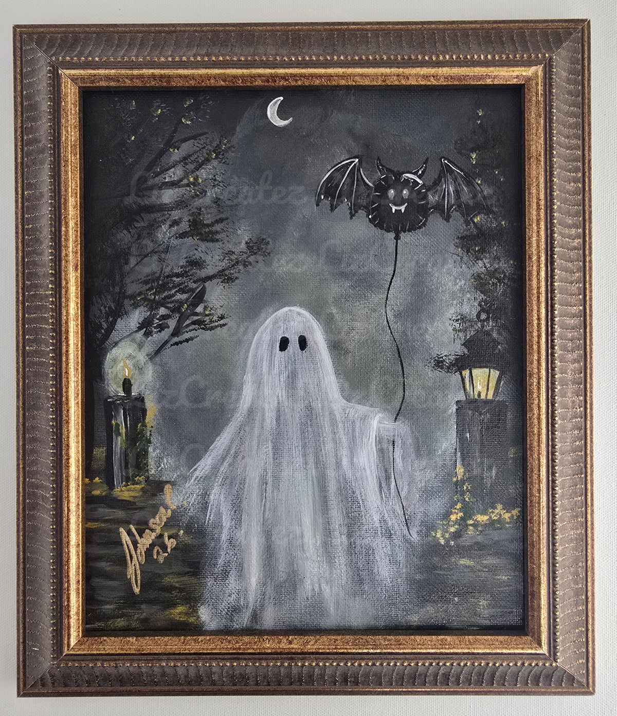 "Boo & Bat" - Original Artwork