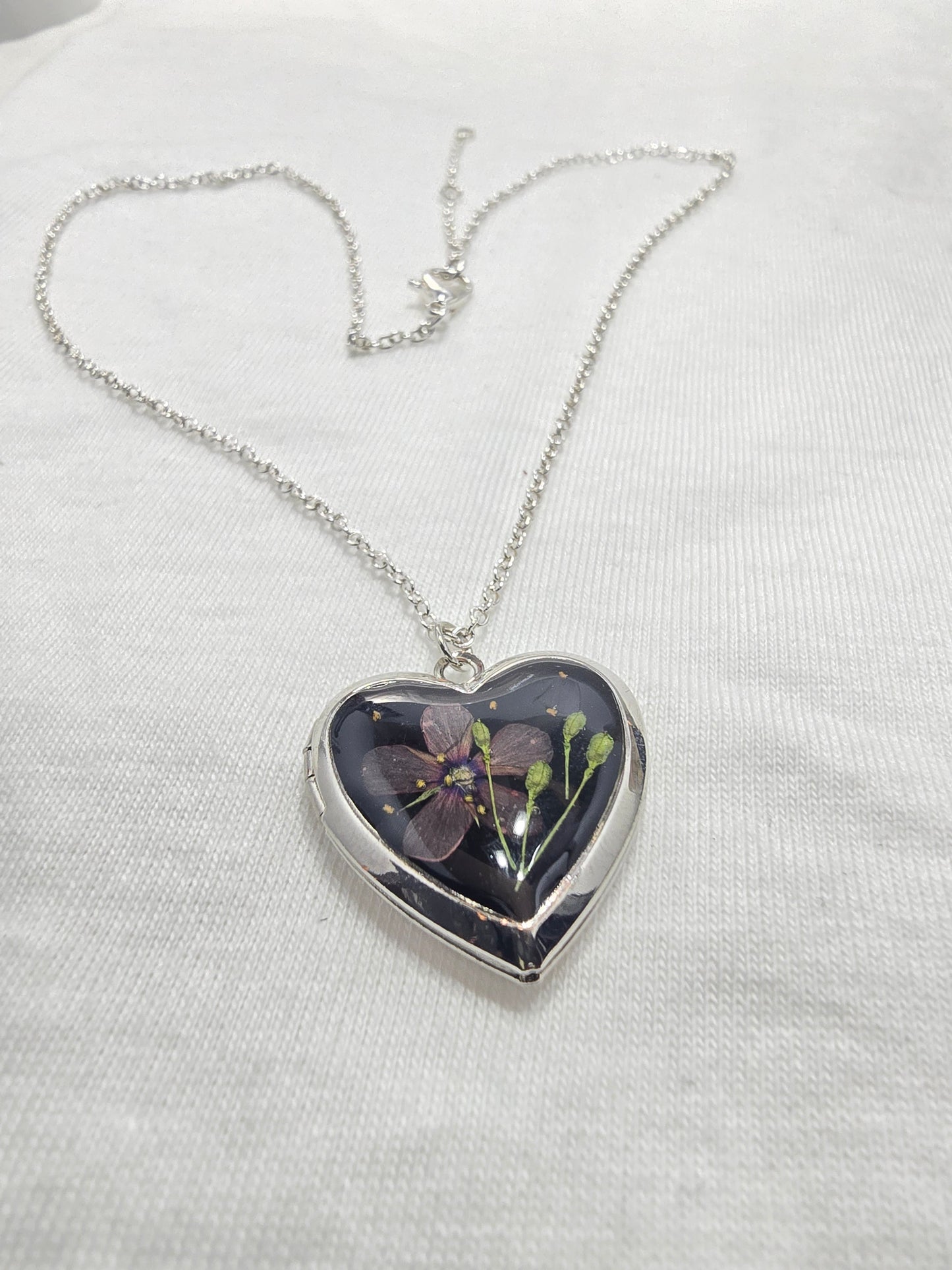 Purple Whisper - Heart Locket