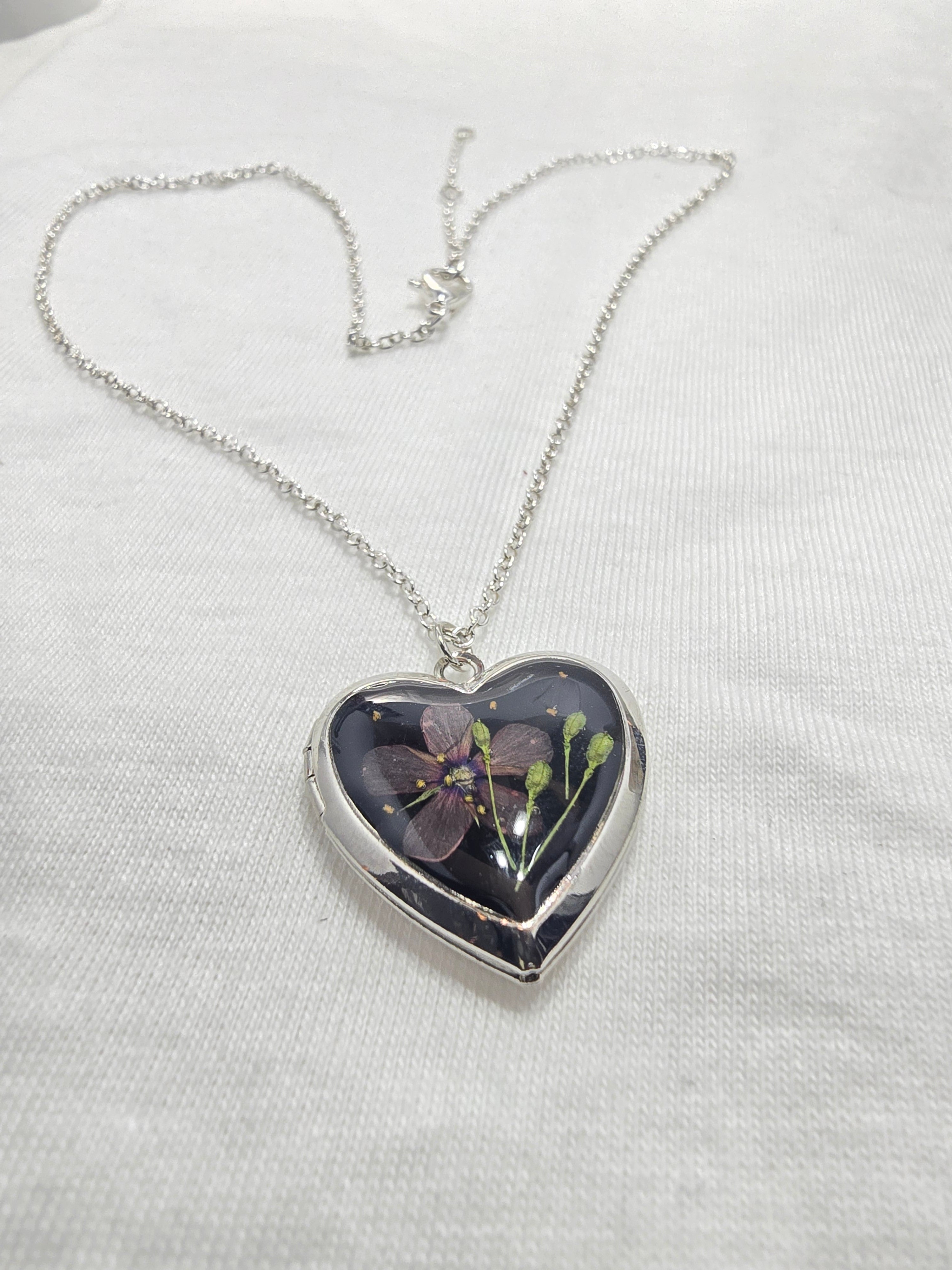 Purple Whisper - Heart Locket