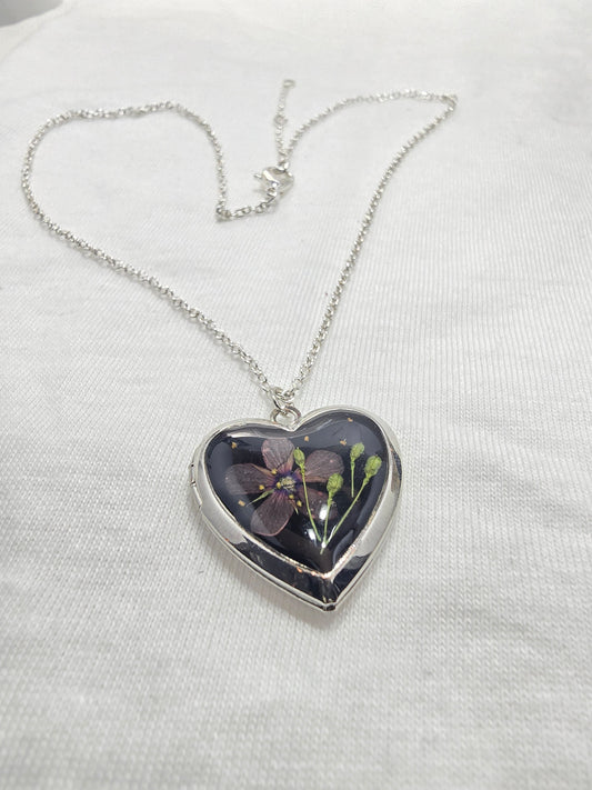 Purple Whisper - Heart Locket