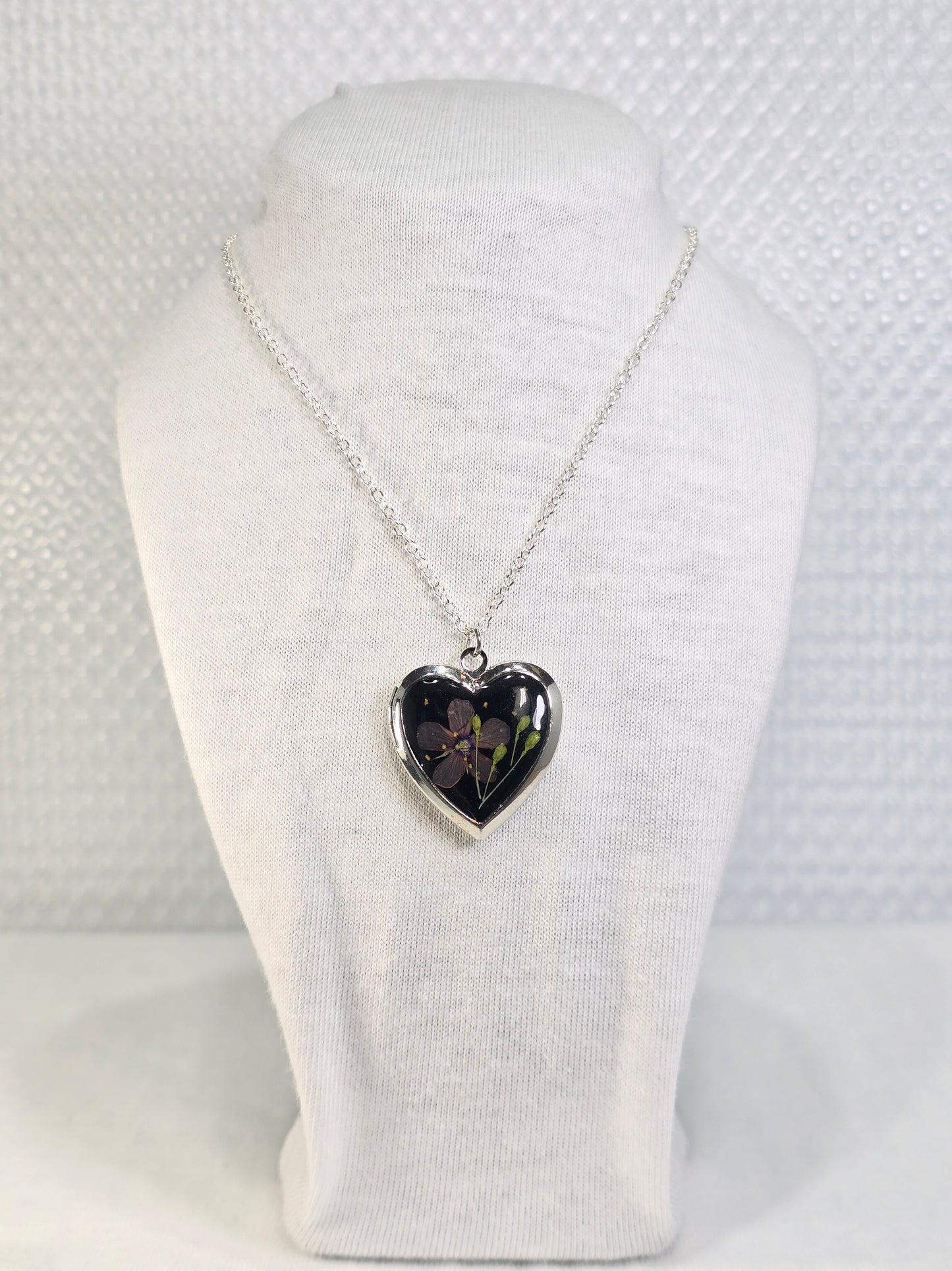 Purple Whisper - Heart Locket