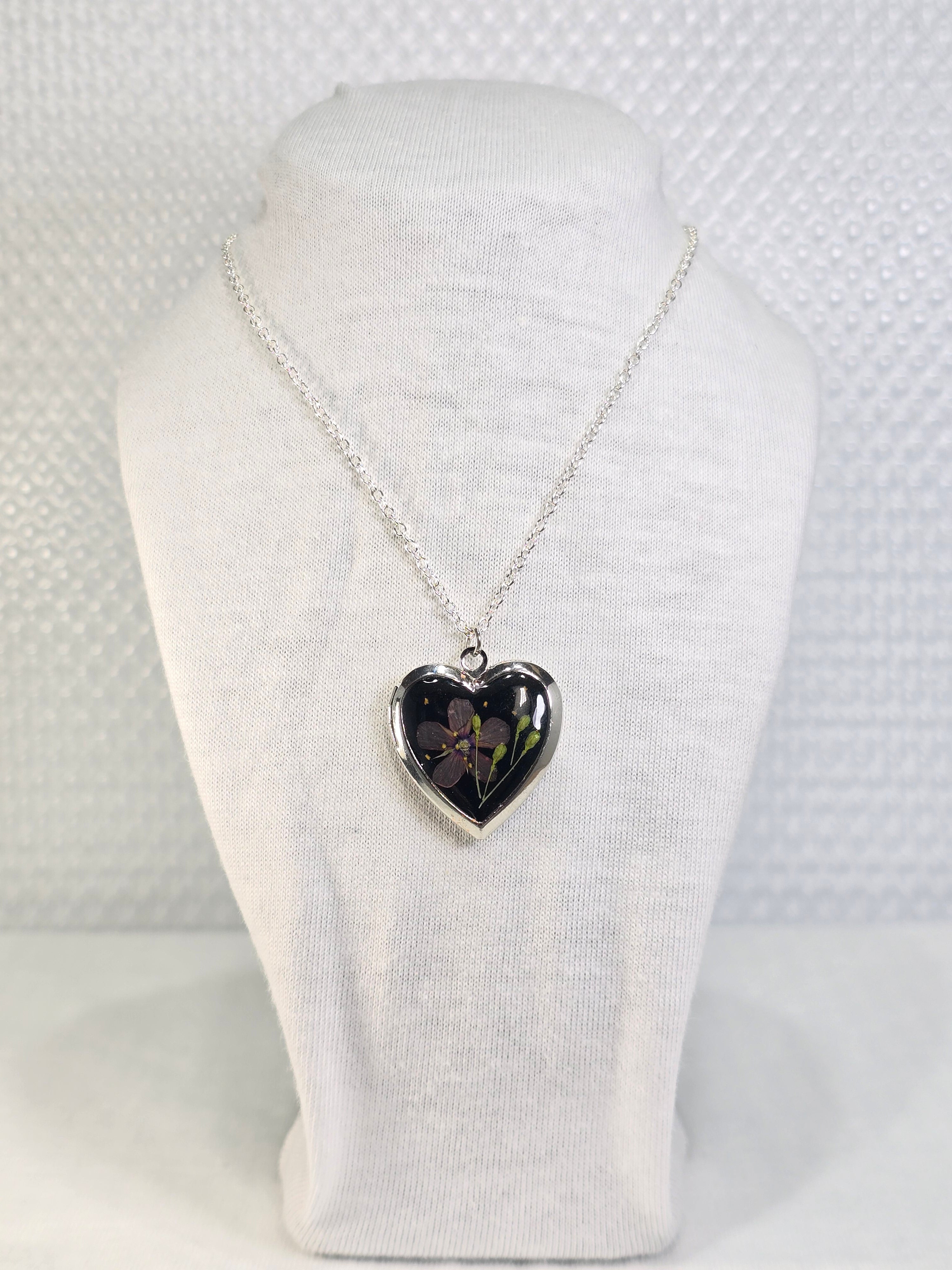 Purple Whisper - Heart Locket