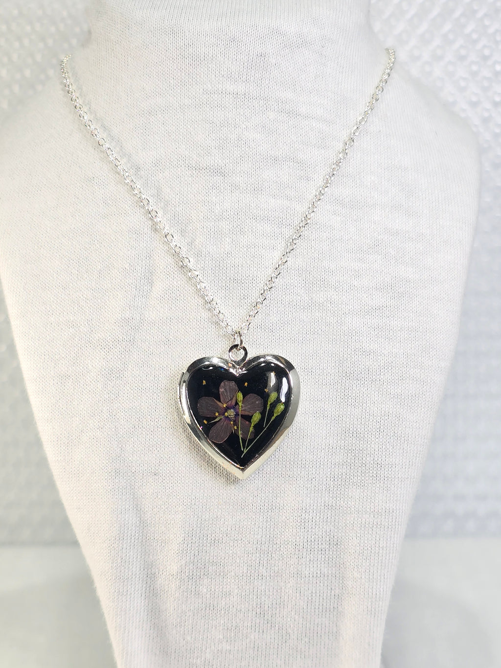 Purple Whisper - Heart Locket