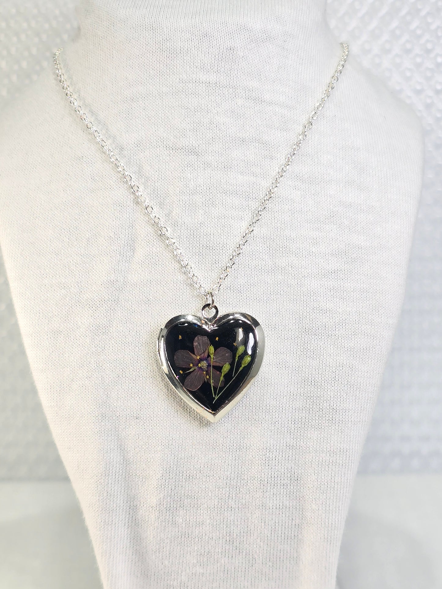 Purple Whisper - Heart Locket