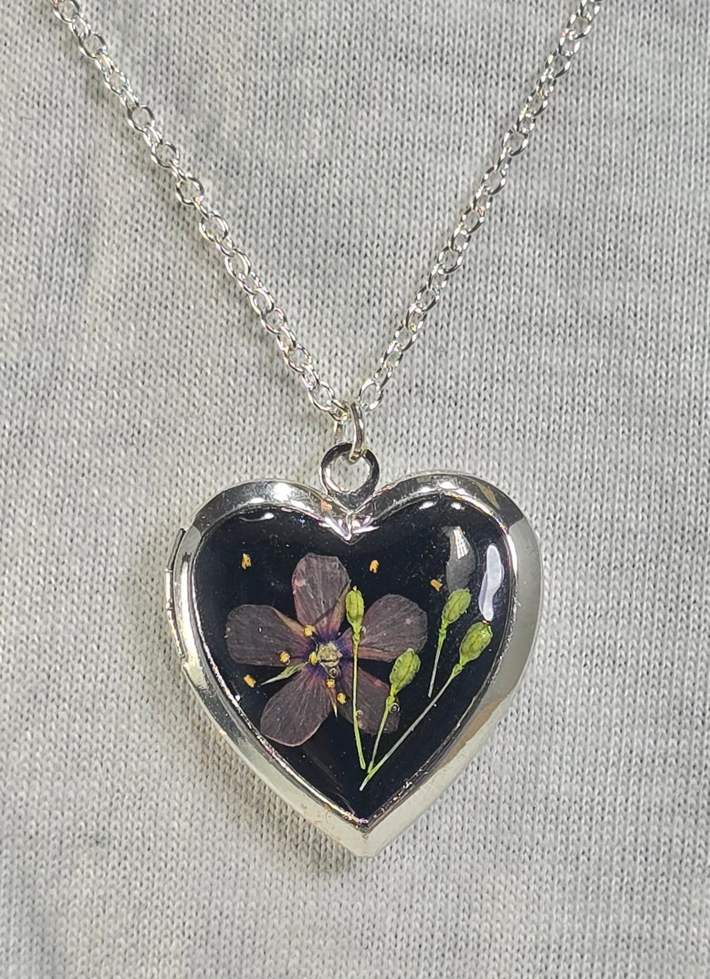Purple Whisper - Heart Locket