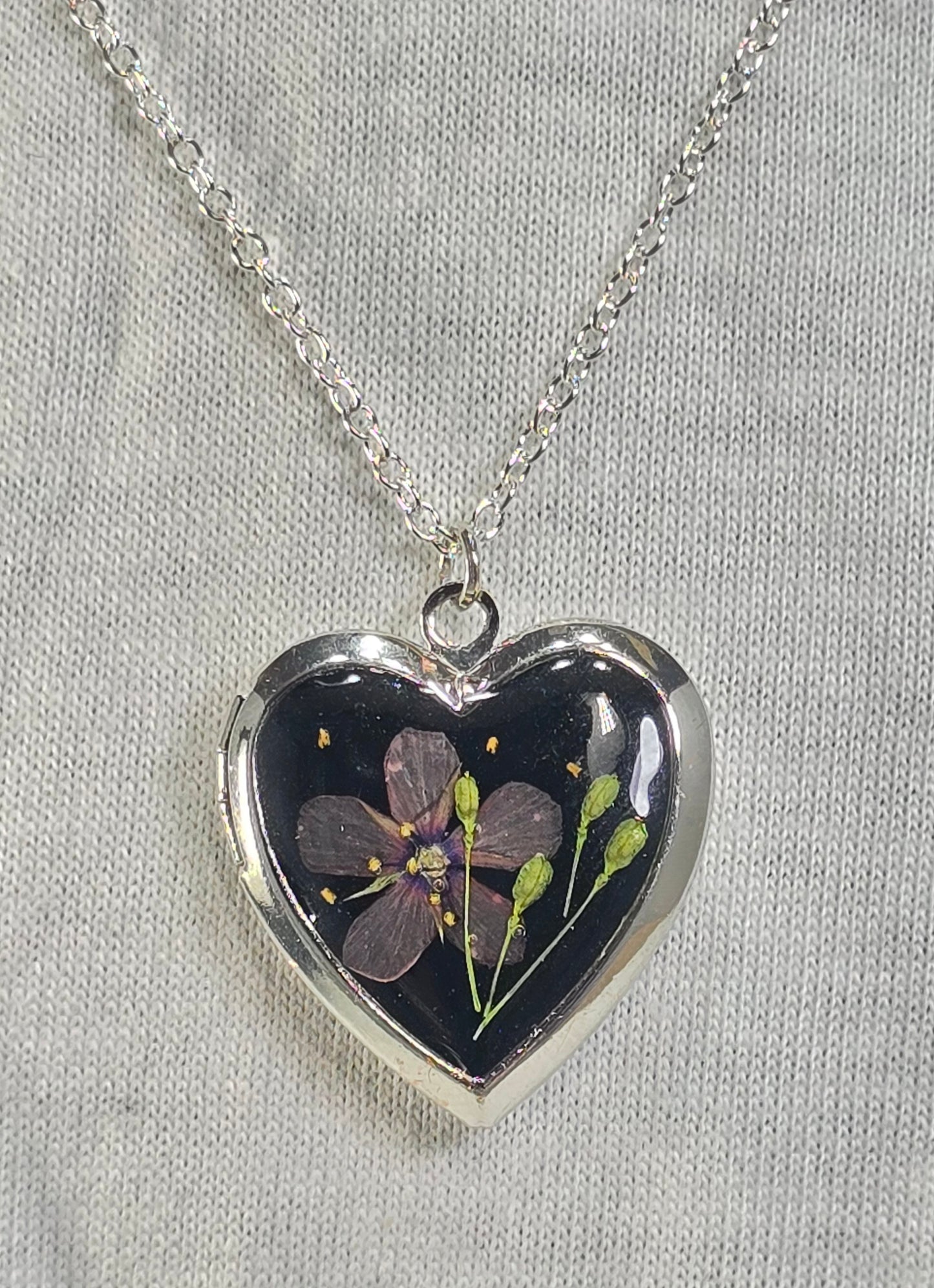 Purple Whisper - Heart Locket