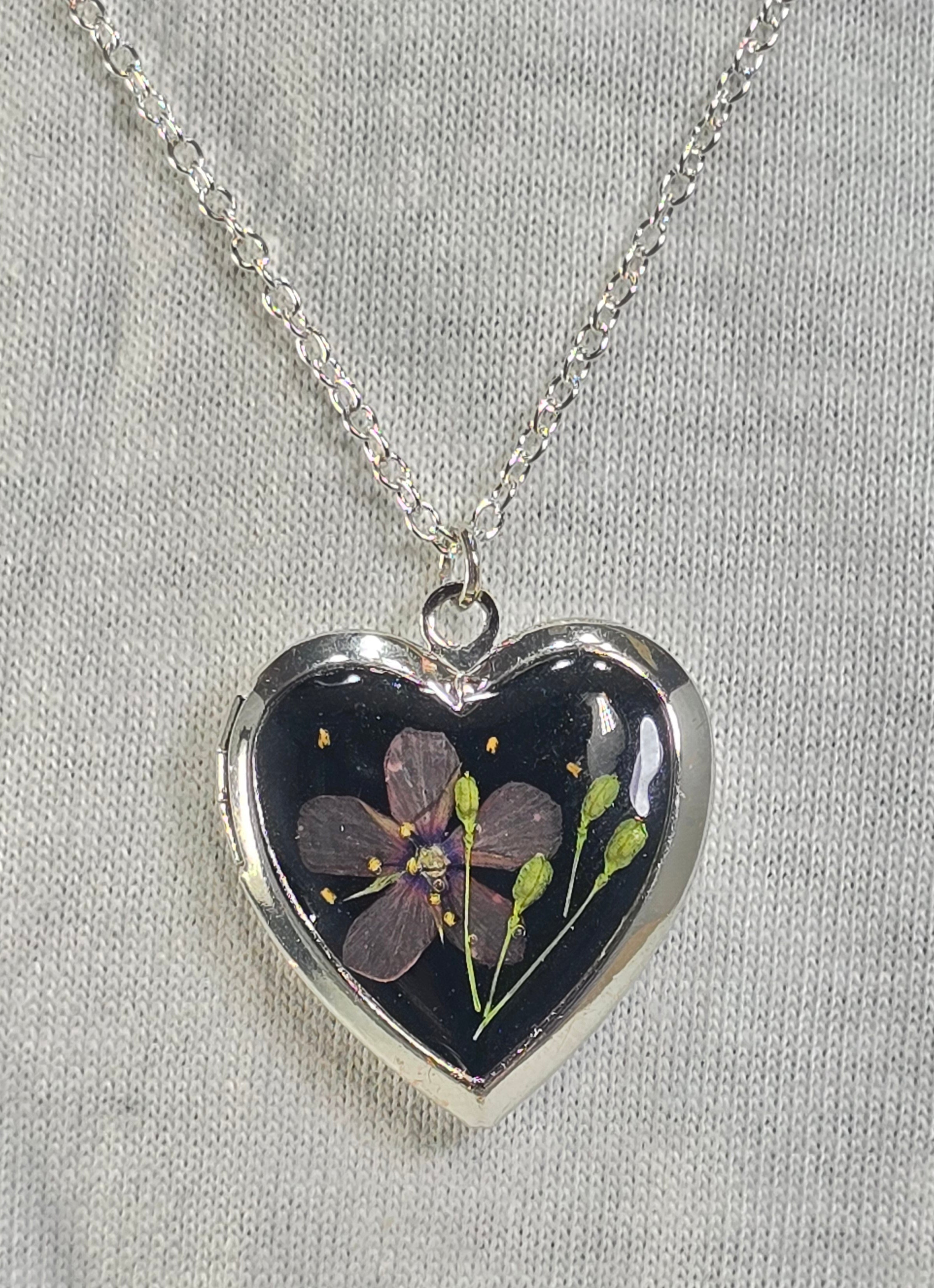 Purple Whisper - Heart Locket