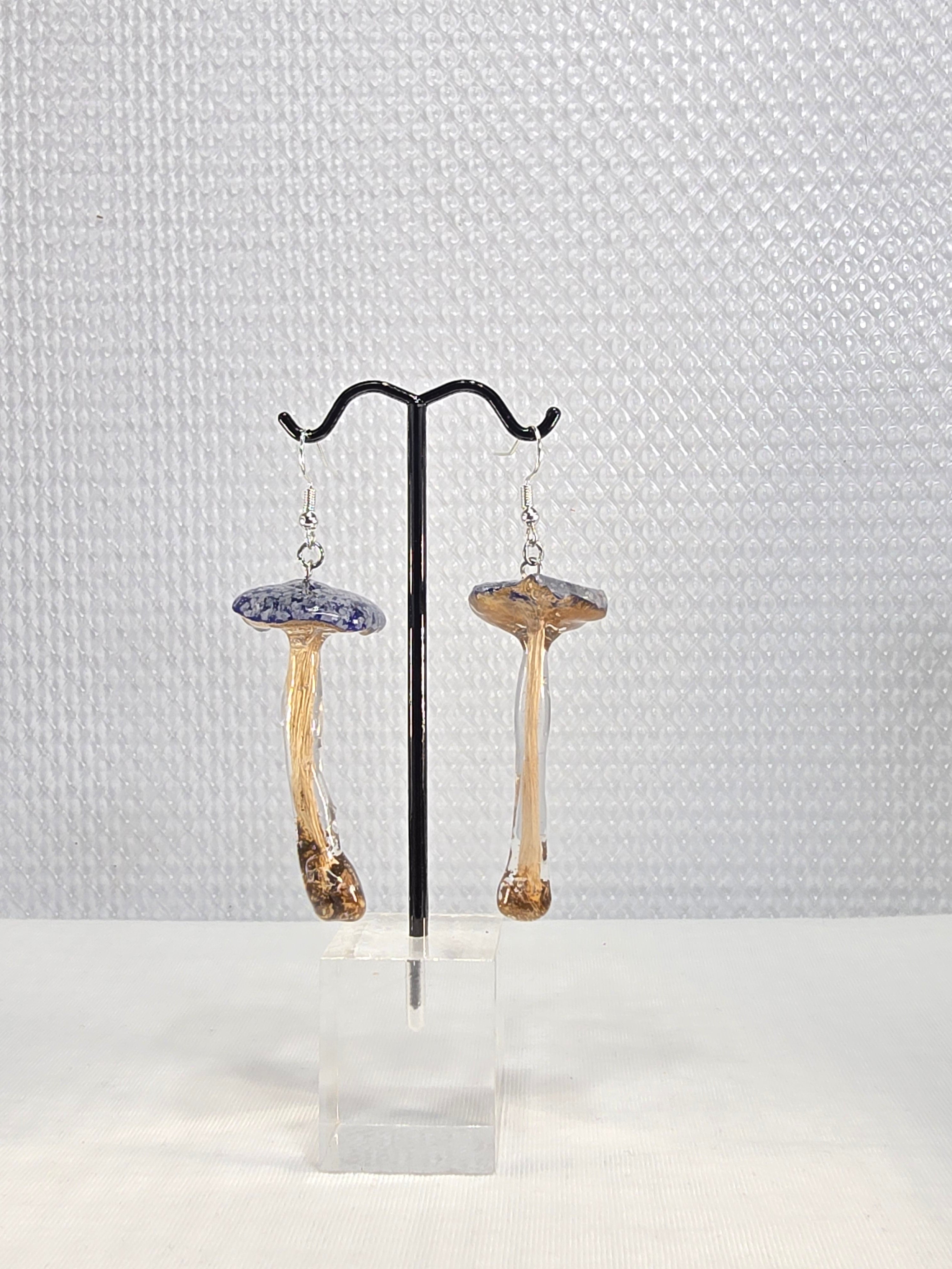 Glow in the Dark Mushroom Earrings