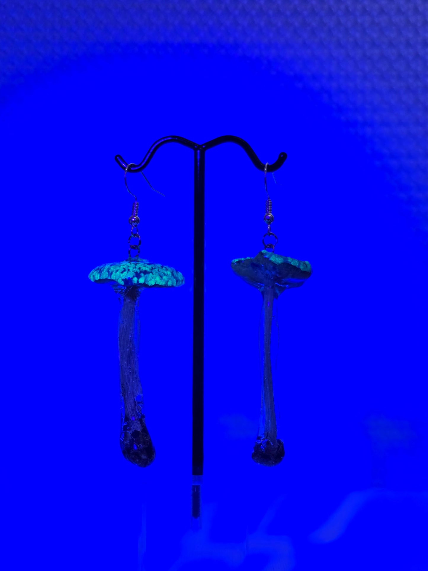 Glow in the Dark Mushroom Earrings