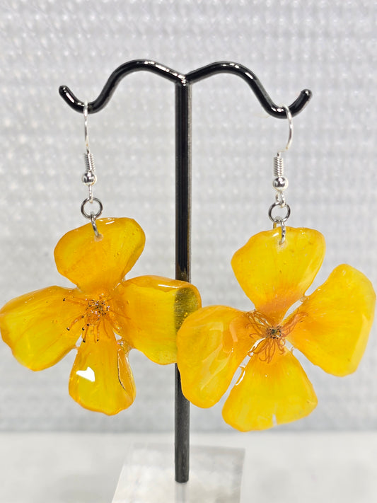 Golden Poppy Earrings