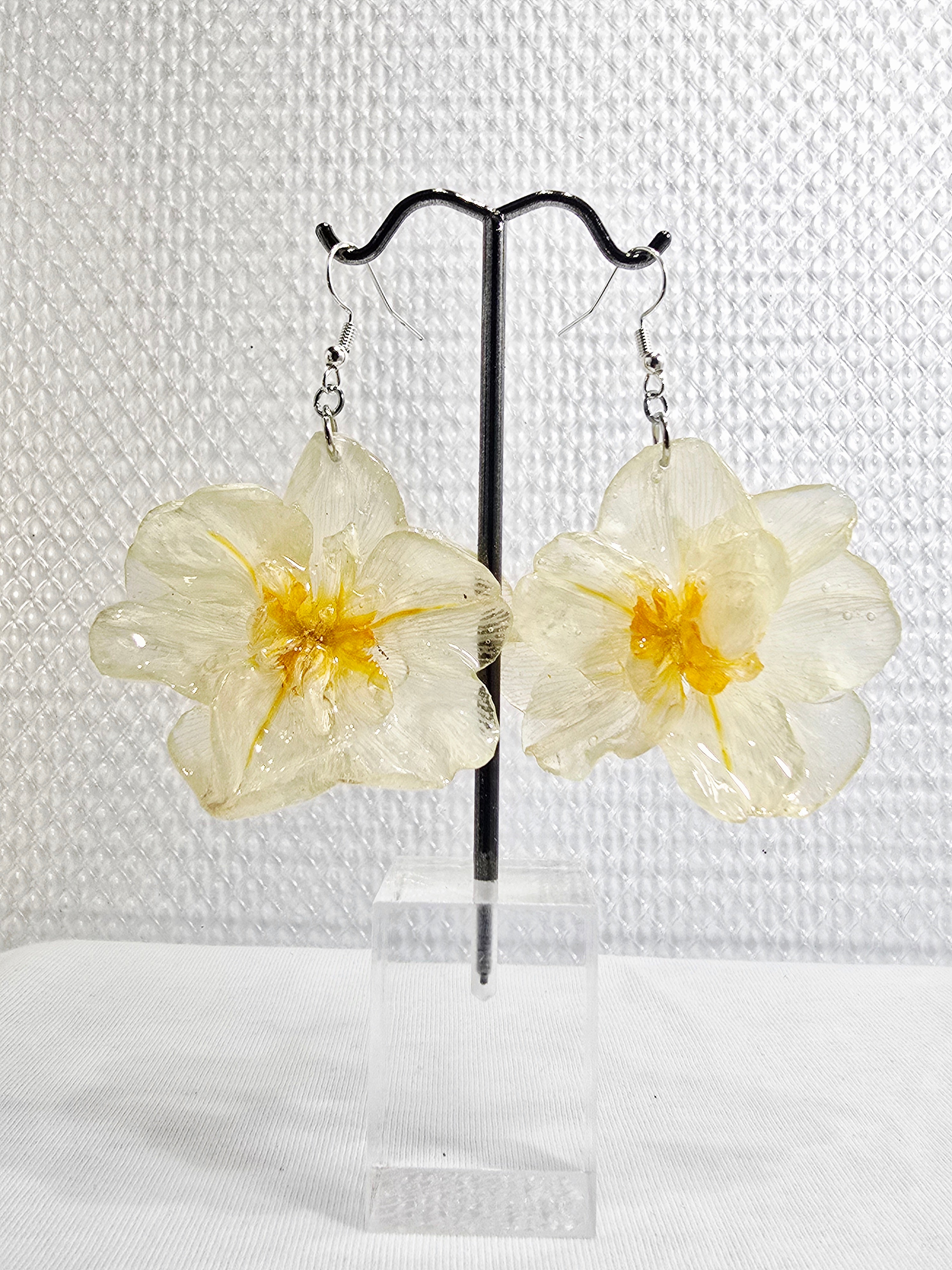 Double Flowering Daffodil Earrings