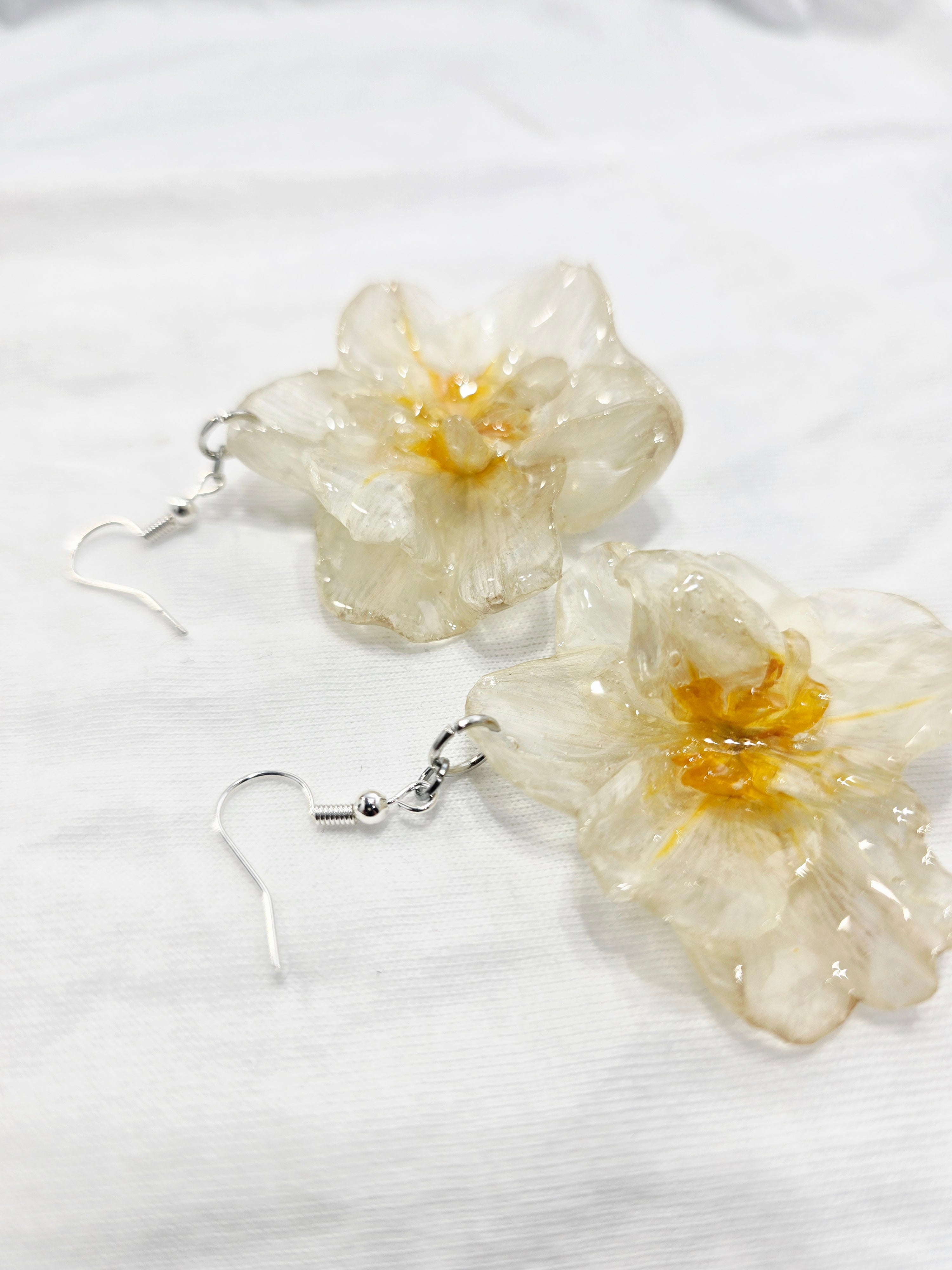 Double Flowering Daffodil Earrings
