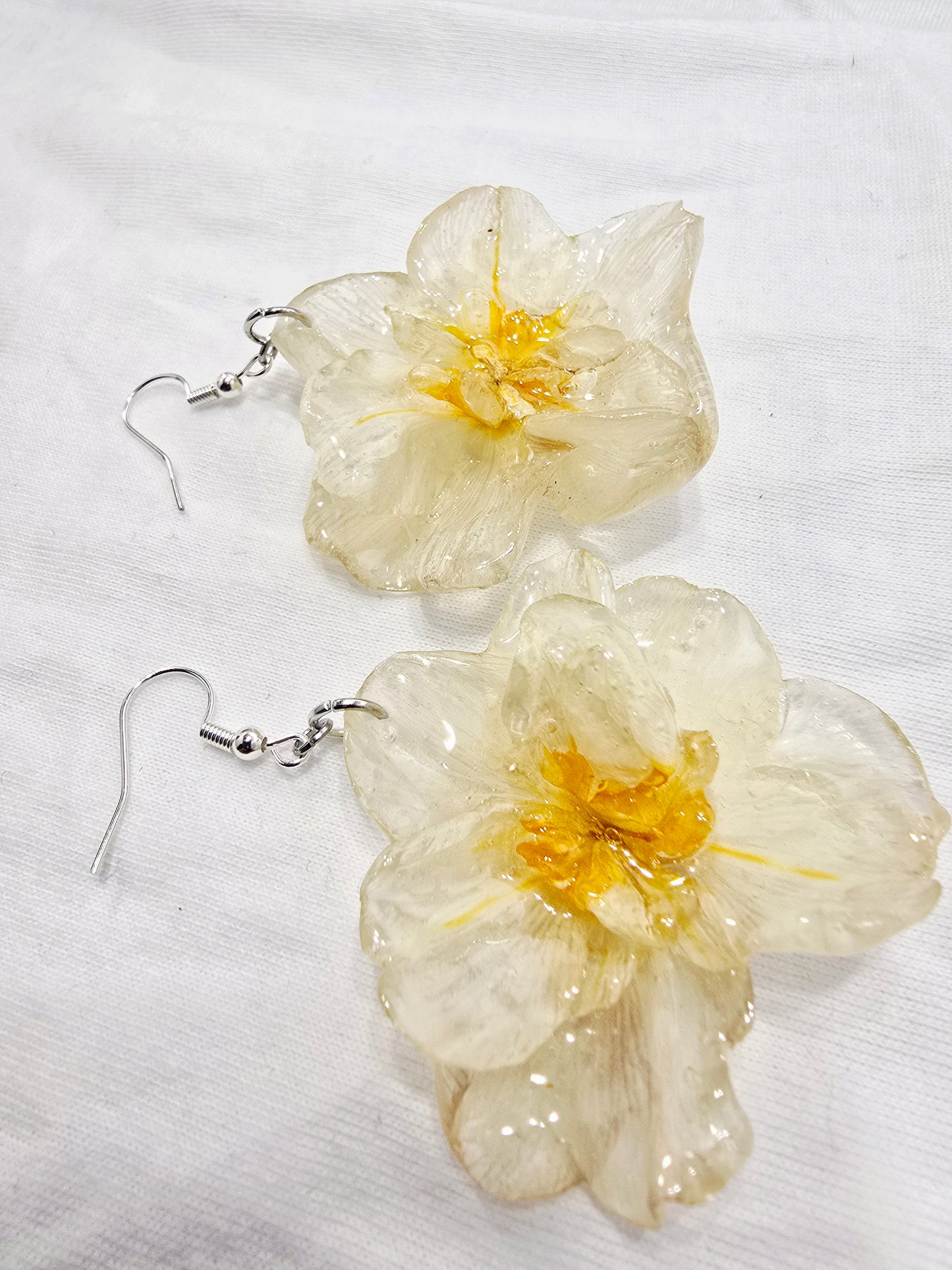 Double Flowering Daffodil Earrings