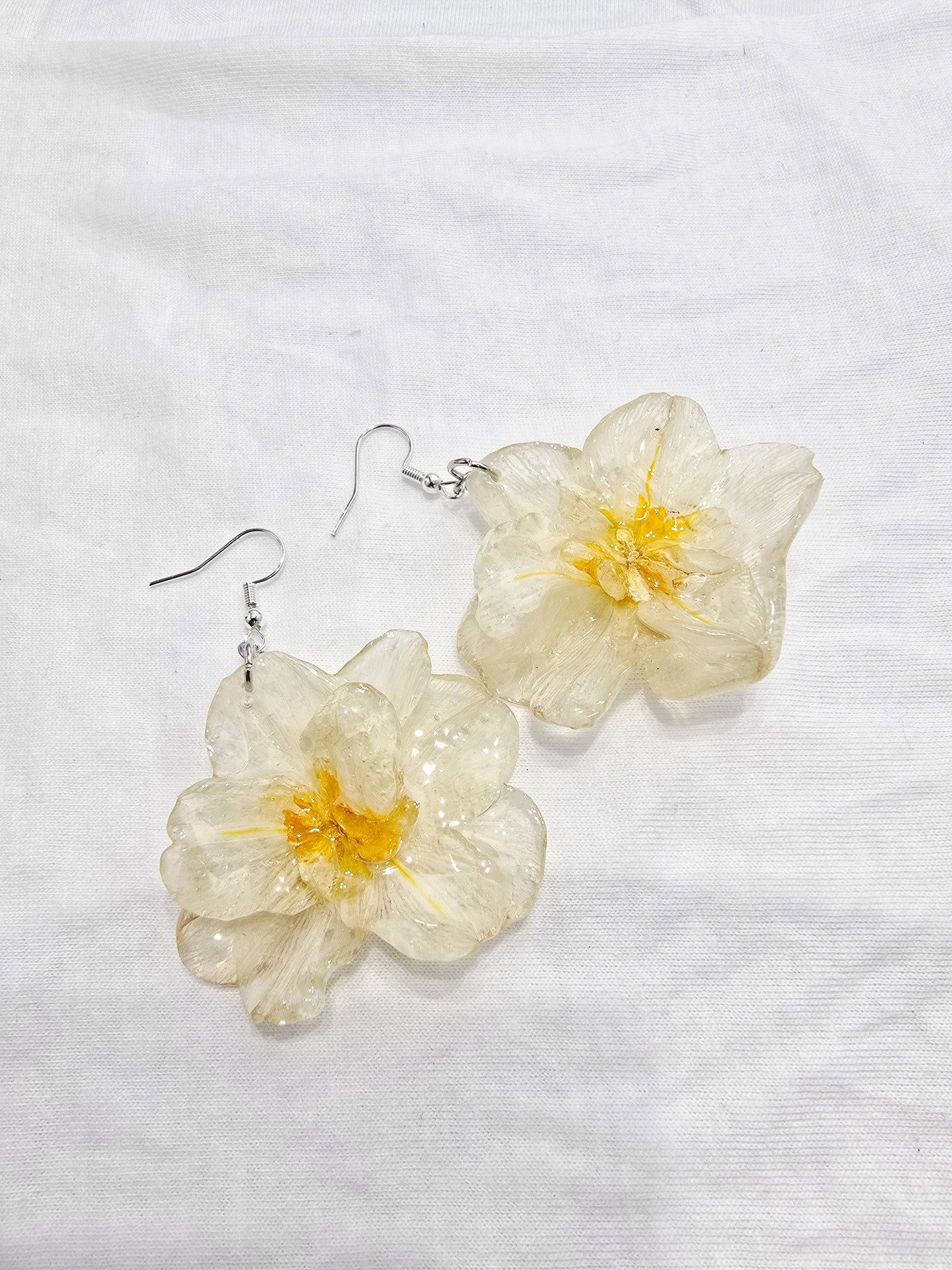 Double Flowering Daffodil Earrings