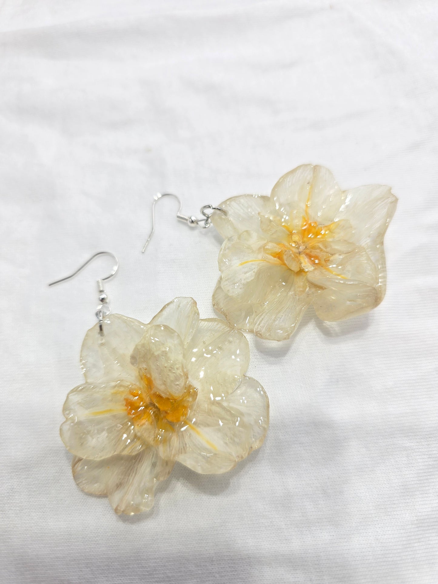 Double Flowering Daffodil Earrings