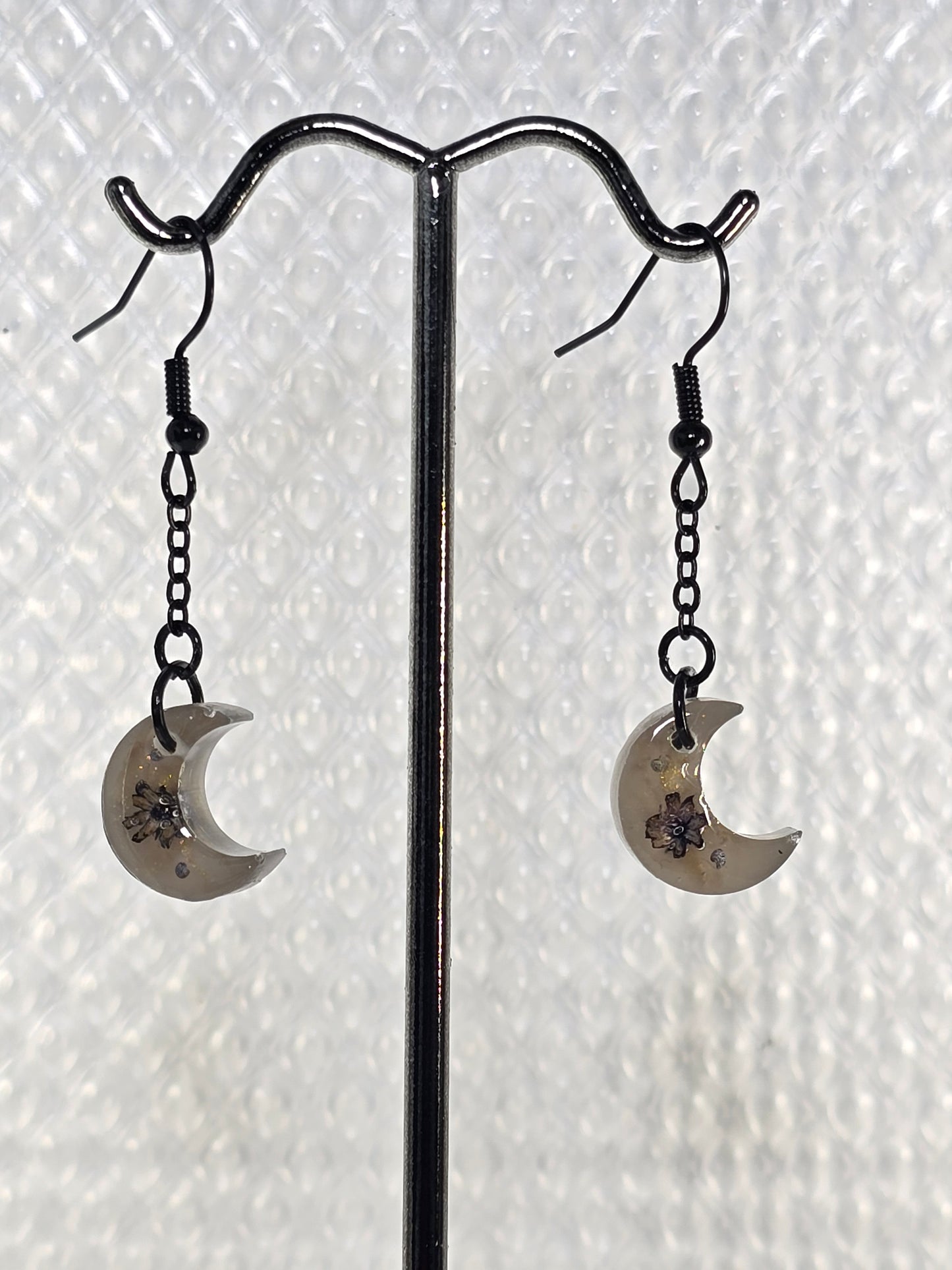 Dark Beauty Mini Moon Earrings
