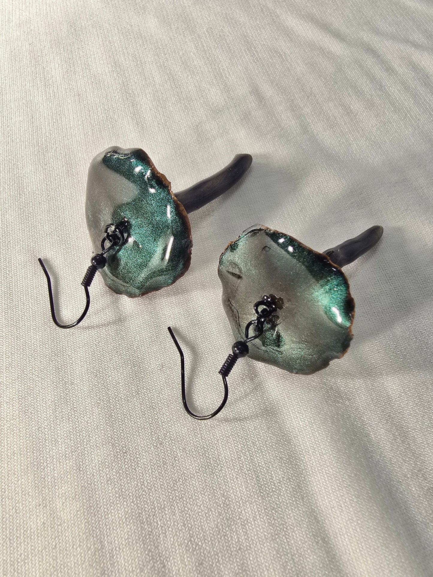 Holographic Mushroom Earrings