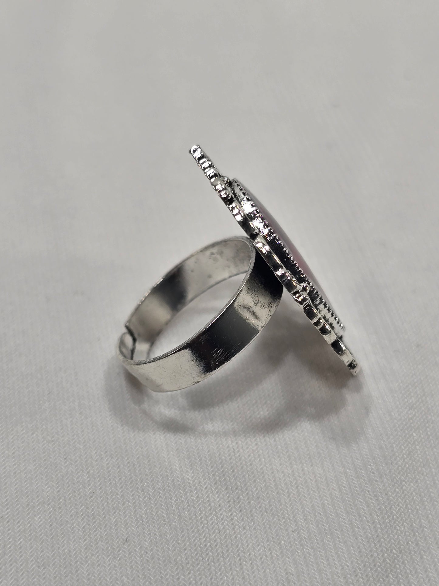 Fall Night Ghostie | Hand-Painted Original Miniature Artwork Ring