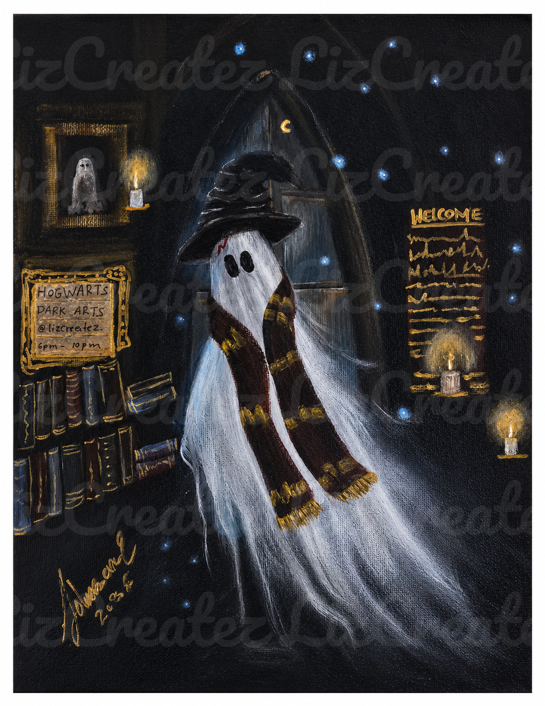 Going to Magic Class 6–10 PM — 8×10 Fine Art Print
