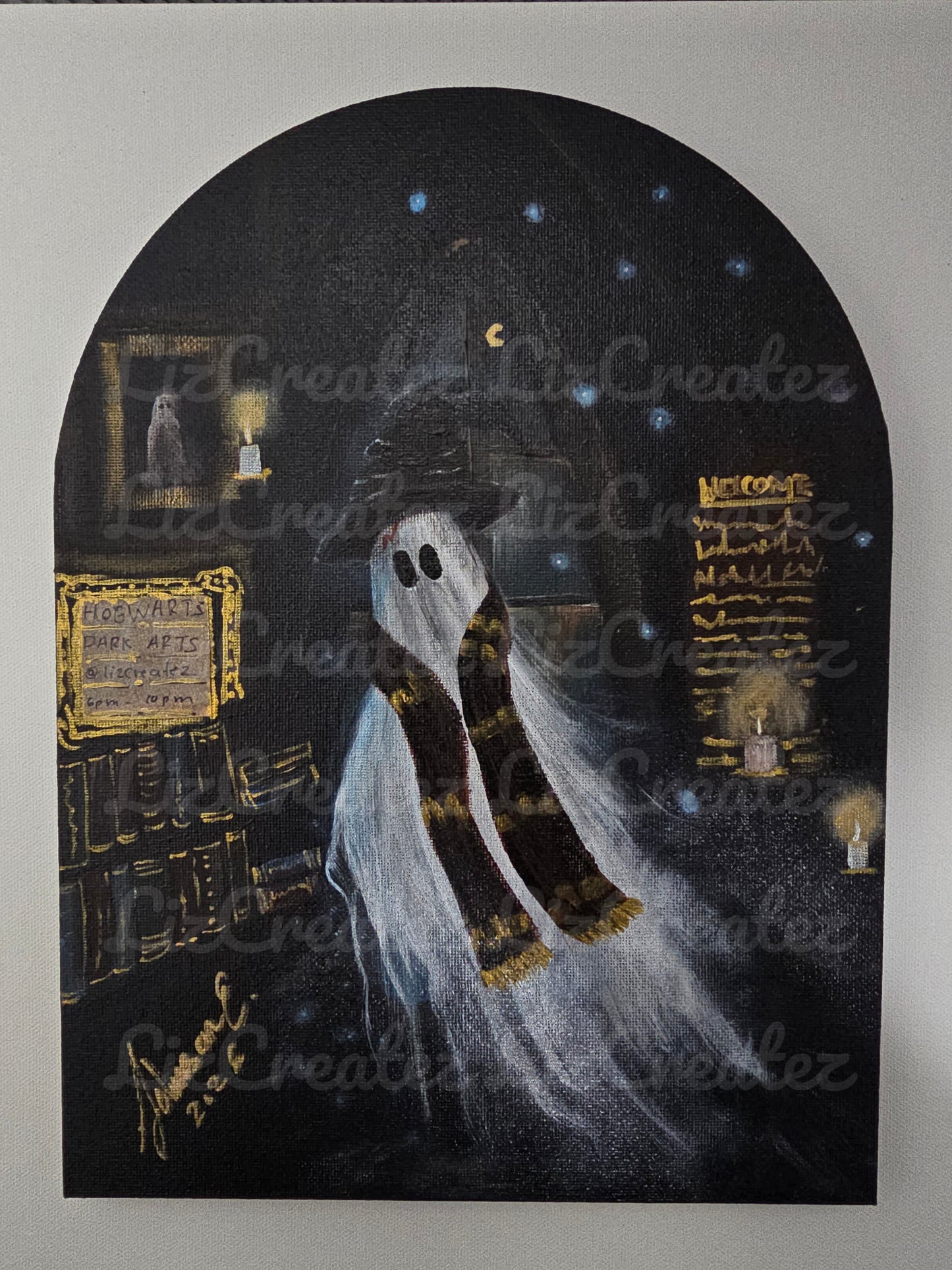 "Going to Magic Class 6–10 PM" — Original Artwork