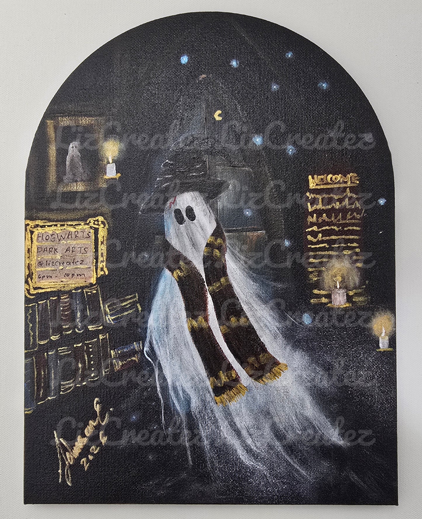 "Going to Magic Class 6–10 PM" — Original Artwork