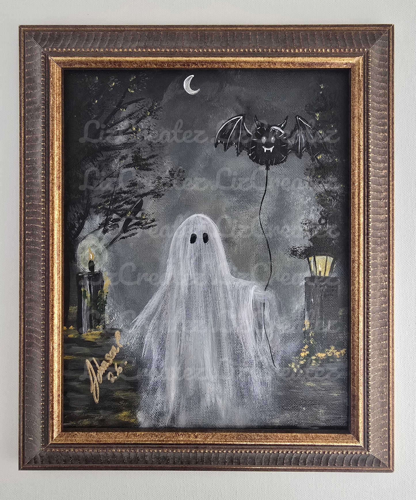 "Boo &amp; Bat" - Original Artwork