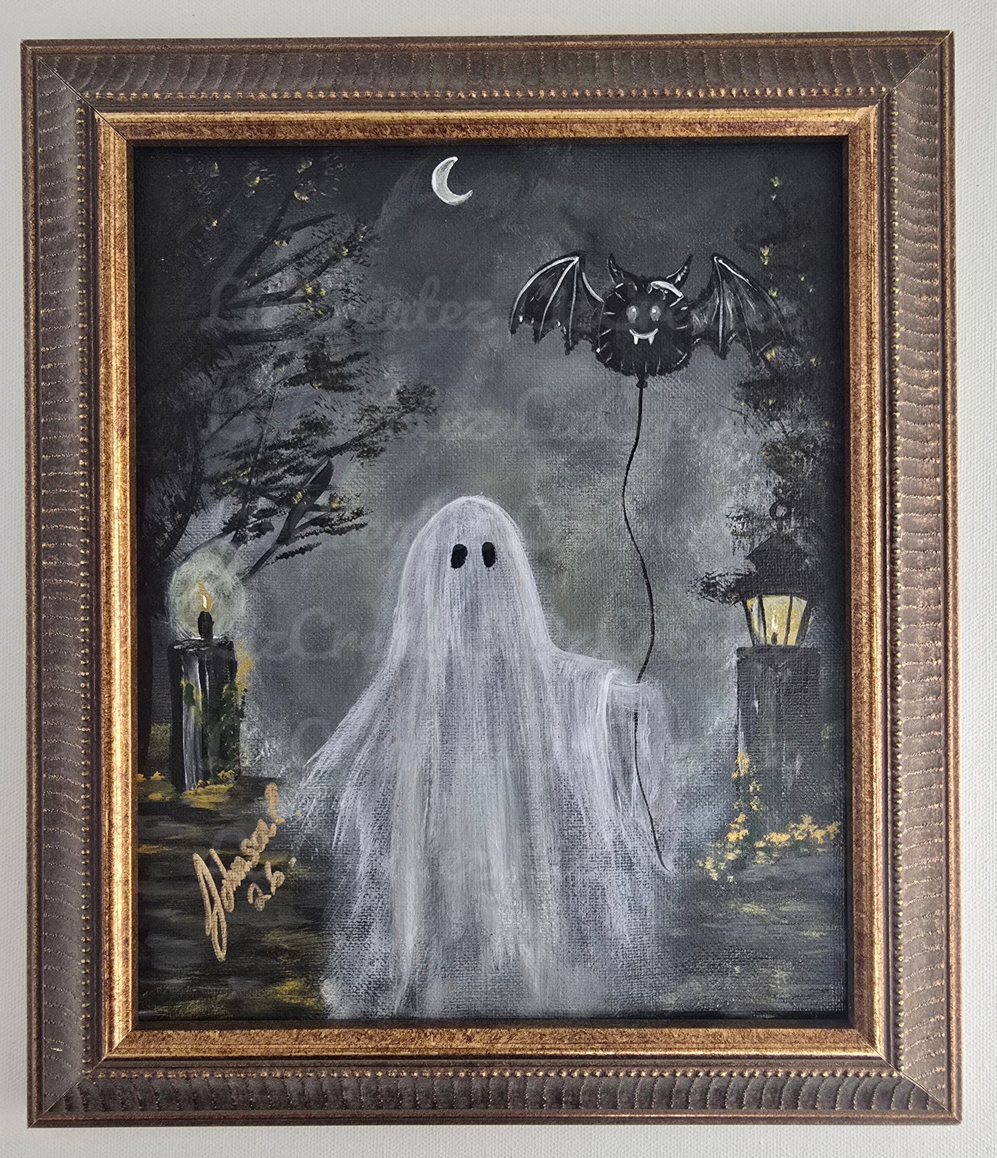 "Boo &amp; Bat" - Original Artwork