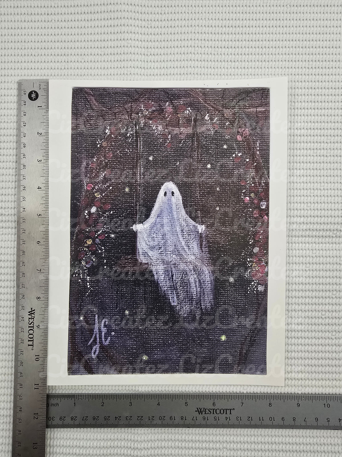 Ghostie on Swing - Fine Art Print 8x10 in
